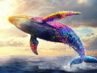 성공을 향한 비상, 도약 (Leap) 성공운 향상 전문 풍수지리 그림 : 그리네코