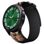 핏 나일론 스트랩  스포츠 손목 밴드 벨트  갤럭시 워치 6 클래식  시계 4  5  40  44mm  43  47mm  20  22mm Black camo+20mm : 비엠비케이