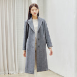 (더틸버리) 캐시미어 헤링본 싱글 롱 코트 TPBM0CT05W : THE TILBURY