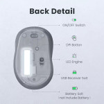 UGREEN 마우스 무선 모양 조용한 클릭 2400 인치 당 점 MacBook 태블릿 컴퓨터 노트북 PC 2.4G : 식식E굳