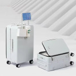 알루미늄카트 다용도 여행 수하물 H9877 알루미늄 프레임 스마트 트롤리 튼튼 대용량 상자 측면 개방 디자인 : 파니하우스