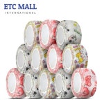 이티씨몰 자가점착 밴드 2.5cm 압박붕대 패턴 애니멀 3종 쉐임 베어 푸바오 랜드 비비드 키티 102 1개 : 올인곰세마리