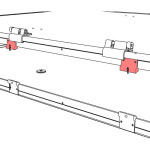 아이캠퍼 엑스커버 2.0 AS 부품 부속 상판 텐션폴 브라켓-좌/우 : 랙스테이션
