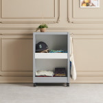 바퀴달린 수납장 옷정리장 60cm P00000IY : 인터데코