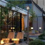 유럽풍 주택 공원 가든 H2080 고급 정원등 블랙 바깥 경관조명 잔디밭 : 온디와이