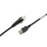 1900 1902g 1300g 1400과 호환되는 2m 2D 바코 스캐너 USB 데이터 케이블 RJ45 10P10C 포트 : 식식E굳