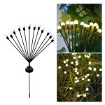 태양광 흔들리는 반딧불 정원등 장식 조명 12 구 조명등 야외 LED 불꽃 장식등 : 오월이네마트