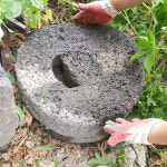 대형 옛날 현무암 맷돌 멧돌 전통맷돌 옛날맷돌 민속품 : 6090추억상회