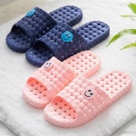 스마일 욕실화 미끄럼 방지 화장실 슬리퍼 캐리터 귀여운 미끄러운 남성 여성 EVA : 오월이네마트