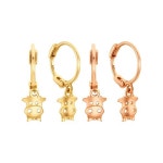 14K 쁘띠 카우 귀걸이 : 골드피아 쥬얼리