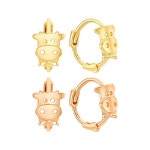 14K 미니 카우 귀찌 : 골드피아 쥬얼리