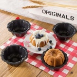 위베이크 Webake 미니 케이크 팬 논스틱 플루티드 10.2cm4인치 탄소강 베이킹 컵 몰드 번케이크 바바로이 브라우니 컵케익 푸딩 카넬레용... 