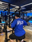 [심장의 색깔은 Blue ][와일드짐웨어] 20수 로고 오버핏반팔 (Blue) : 와일드 Wild