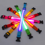 개 발광 충전 칼라 LED USB 고양이 목걸이 분리형 야간 분실 방지 애완 동물 액세서리 3 가지 모드 : 영민몰