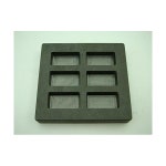 2온스 x 6개의 고밀도 흑연 몰드 금괴-1온스 은 6-캐비티 스크랩 구리 미국산 : 꼬꼬21