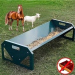 양 염소 여물통 가죽 축산 컨베이어 목장용 사료통 226x49x28CM : 대한대월