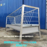 가축 밥통 염소 스텐 축사 먹이통 먹이 사료 여물통 양면 1m 높이 85cm : 오케이웬