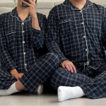겨울 수면 잠옷 커플 파자마 홈웨어 피치기모 빅사이즈 : 치얼스샵