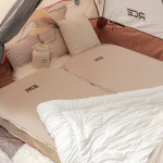 로티캠프 그레미움 휴대용 매트리스 에어 자충 캠핑 매트 싱글, 10cm, 탄 : 로티몰닷컴