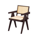 리젠우드H 씨루이 원목 PU 라탄 암체어 (착불) : 미아트