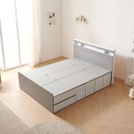 프레임 수납침대 호텔 저상형 2단 서랍형침대 Q : 우리집만물상점