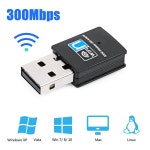 2.4Ghz 무선 미니 USB 와이파이 어댑터 300Mbps 이더넷 네트워크 카드 USB2.0 수신기 동글 802.11n PC 노트북 윈 7 8 10 11 : 트렌디리바이