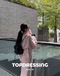(그레이바배)탑드레싱 러쉬니트 러쉬니트스커트 니트셋업 겨울셋업 스커트셋업 : 바이유리