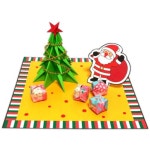 초등 색종이 크리스마스 트리 산타 만들기 어린이집 유치원 노인 수업 문센 : 카빌