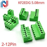 플러그 가능한 터미널 블록 커넥터 KF2EDGKR 5.08mm 버팅 스타일 2 3 4 5 6 710 핀 2EDGKR 나사 터미널 2EDG 5.08mm 2 세트 : 트렌디리바이