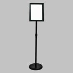 POP거치대 철제 포스터 스탠드 배너입간판 안내판 광고판 표지판 메뉴판 거치대 A4블랙 : 애드라벨