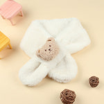 아동 유아 키즈 여아 남아 어린이 초등 학생 겨울 곰돌이 캐릭터 인형 목도리 머플러 : 키즈트리7