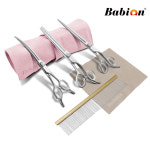 바비온 M4 중급자용 강아지 애견 미용가위 4종 세트 : 바비온코리아