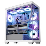 컴이지 킹덤 비바리움 미들 컴퓨터 PC 케이스 (화이트) : 마스터셀러