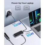ORICO 8 인 1 USB 3.2 도킹 스테이션 허브 M.2 SSD 인클로저 10Gbps M2 NVMe 솔리드 스테이트 디스크 드라이브 외장 케이스 HDMI RJ45... 
