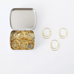 GEEKI 사무용 서류 제본 바인더 더블 클립 집게 스프링 홀더 20 개/몫 20x25mm kawaii 지방 종이 골드 가능한 큰 넓은 프로모션 H0495... 