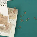 더블 클립 집게 스프링 홀더 투투 50 개/가방 사무 용품 미니 청동 색 북마크 금속 사무실 액세서리 종이 패치 워크 H0480 : 긱이스토어11