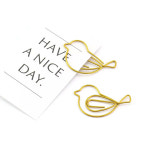 GEEKI 사무용 서류 제본 바인더 더블 클립 집게 스프링 홀더 레트로 새 모양 귀여운 핸드북 장식 북마크 곡선 핀 창의적인 문구 15 개... 