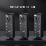 Sipolar A-400 멀티 포트 10 포트 usb 2.0 Bitcoin 광부 허브 전화 Ipad 태블릿 노트북 데이터 및 충전 클릭 농장 : 트렌디리바이