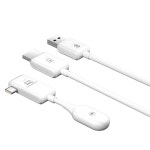 비디오 송신기 리시버 1080P 무선 C타입 익스텐더 TV용 HDMI 호환 USB 어댑터 동글 동일한 스크린 케이블 : 익스프레스더샵