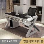 튼튼한 스틸프레임 호환형 PC 게이밍 컴퓨터 책상 : 싼대느려요