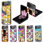 갤럭시 z 지 제트 플립 6 5 4 3 심슨가족 호머 바트 심슨 번즈 사장 케이스 굿즈 Homer Jay The Simpsons 휴대폰 삼성 호환 Z 5G 블랙 하드... 