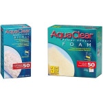 AquaClear 어항 수조 박테리아 50갤런의 수족관용 아쿠아클리어 50 필터 미디어 3팩 폼 삽입물 바이오맥스 교체 Q1618537 : 은공사트린카