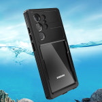 방수 풀커버 핸드폰 물놀이 방수팩 케이스 spc032 투명블랙, 갤럭시S23 울트라 : 수나르 SUNARR