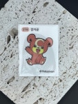 포켓몬빵 띠부씰 216 깜지곰 포켓몬 스티커 씰 : 영이블리