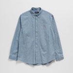 폴로 랄프 로렌 커스텀핏 샴브레이 셔츠 LIGHT/PASTEL BLUE-450 135518 : 블랙메리몰