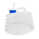 ouhs 휴대용 자바라 물통 2호 5l 약수터 캠핑 물통 : OUHS