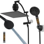 히벤트 올 메탈 12인치 필터 레인보우 샤워 헤드 콤보, 16인치... 필터, 10 스프레이, 71인치 샤워 Square 10 with Filter : 청담스타일4호