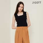 (지고트) 스퀘어넥 슬리브리스 풀오버 니트 탑 JN4A1PO13 : 지고트