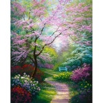 LVIITIS 유화 전용지 LVIITS 초급 고급 화가를 위한 숫자 키트별 DIY 페인트 성인용 오일 페인팅 키트 브러시로 작품 그리기프레임... 