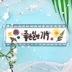 압화 공예 키트 15cm 자 좋은일 만들기 노인 어린이집 유치원 어르신 고등학생 원예 수업 : 잇닷몰